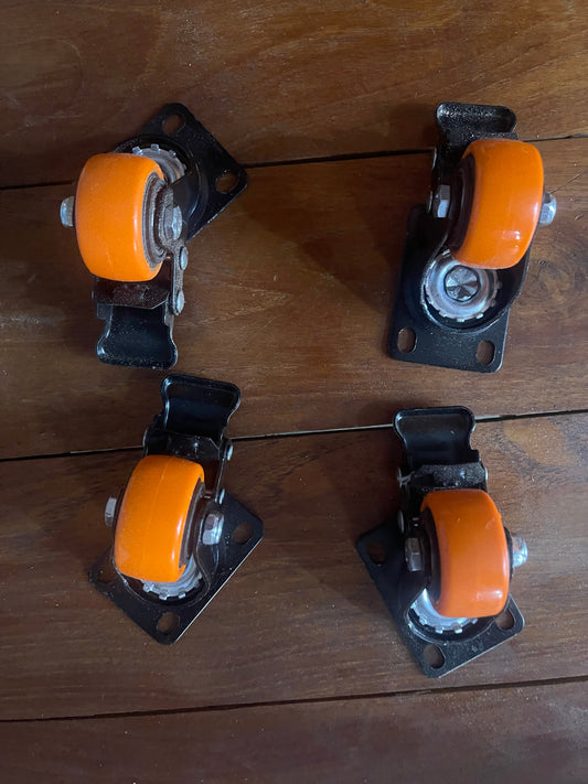 Roulette étagère Orange